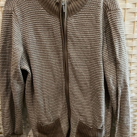 💝Karen Scott Petite Textured Zip Front Sweater S/1X💝 - Picture 1 of 5